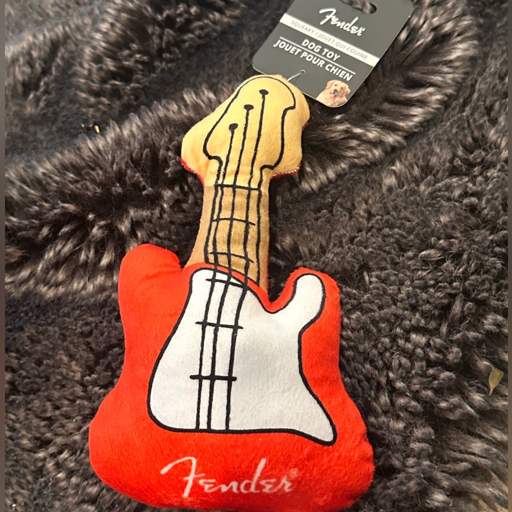 NWT Fender Guitar Dog Toy